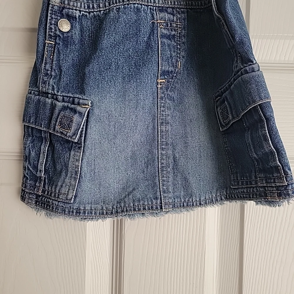 Old Navy Toddler Girl's Denim Overalls Dress